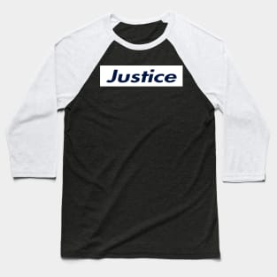 SUPER JUSTICE LOGO Baseball T-Shirt